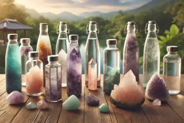 crystal water bottle