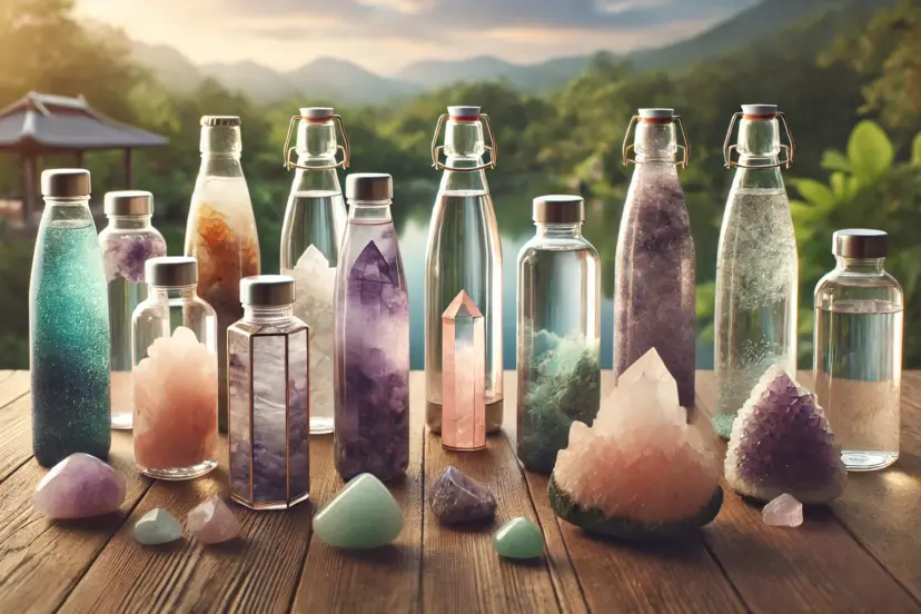 crystal water bottle