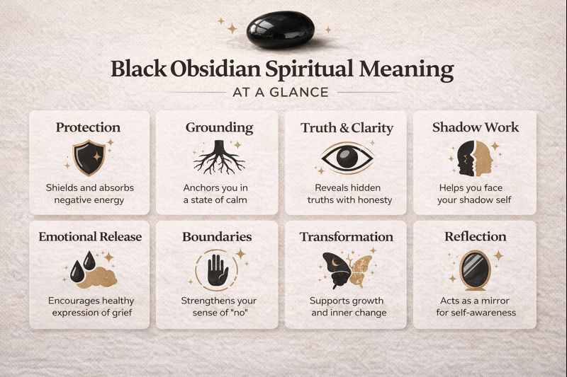 black obsidian spiritual meaning